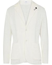 Lardini - Blazer Met Enkele Rij Knopen - Lyst