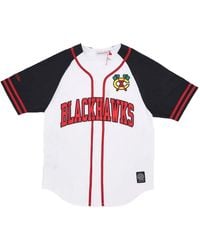 Mitchell & Ness - Chicago Blackhawks Button-Front T-Shirt - Lyst