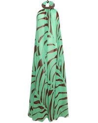 Johanna Ortiz - Midikleid mit abstraktem Print - Lyst