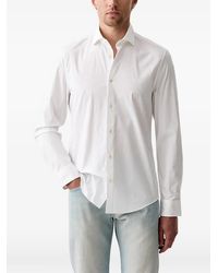 Marc O' Polo - Logo-Embroidered Long-Sleeve Shirt - Lyst