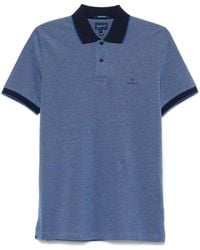 GANT - Logo-Embroidered Polo Shirt - Lyst