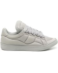 Lanvin - Curb Xl Leather Sneakers - Lyst