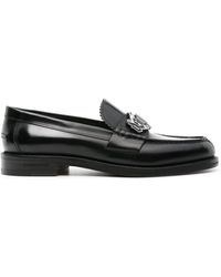 DSquared² - Logo-plaque Leather Loafers - Lyst