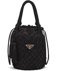 prada mesh bucket bag