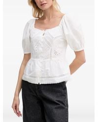 INTROPIA - Celia Puff-Sleeve Blouse - Lyst