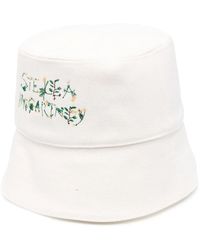Stella McCartney - Embroidered-Logo Bucket Hat - Lyst