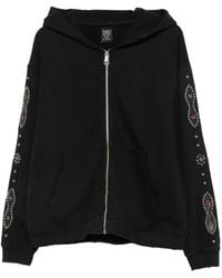 HTC - Stud-Embellished Zip-Up Hoodie - Lyst