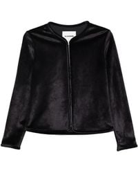 Jil Sander - Zip-Up Velvet Jacket - Lyst