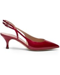 Casadei - Julia Destalonados Pointed Buckle Strap Pumps - Lyst