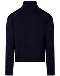 Costumein - Roll-Neck Ribbed-Trim Sweater - Lyst