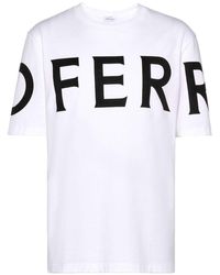 Ferragamo - T-Shirt mit Logo-Print - Lyst