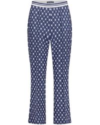 Betty Barclay - Geometric-Print Elasticated-Waistband Trousers - Lyst