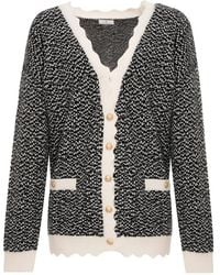 Fracomina - Cardigan À Bords Festonnés - Lyst
