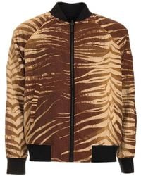 Just Cavalli - Patterned Zip-Up Jacket - Lyst