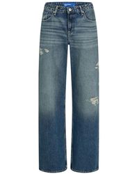 KARL LAGERFELD - Distressed-Effect Jeans - Lyst