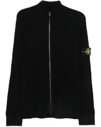 Stone Island - Pull Nervuré À Patch Logo - Lyst