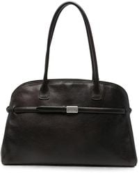 Orciani - Large Aura Soft Logo-Plaque Leather Tote Bag - Lyst