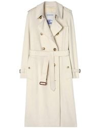 Burberry - Long Cashmere Kensington Trench Coat - Lyst