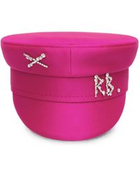 Ruslan Baginskiy - Baker Boy Crystal-Embellished Satin Hat - Lyst