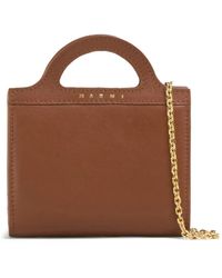 Marni - Cartera plegable Tropicalia con logo - Lyst