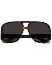 Saint Laurent - Pilot-Frame Sunglasses - Lyst