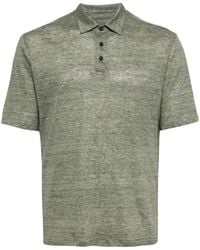 Zegna - Short-sleeve Linen Polo Shirt - Lyst