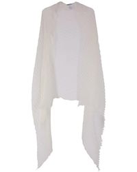 Issey Miyake - Feather Ramie Pleats Stole Scarf - Lyst