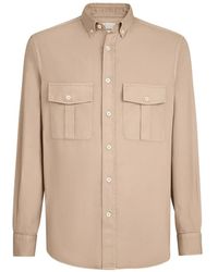 Brunello Cucinelli - Garment-Dyed Easy Fit Shirt - Lyst