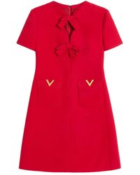 Valentino Garavani - Crepe Couture Mini Dress - Lyst