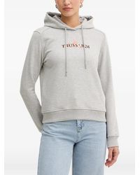 Trussardi - Sudadera Con Capucha Y Logo Estampado - Lyst