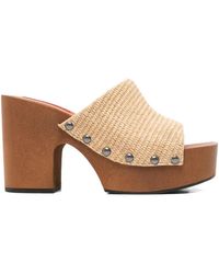 Simon Miller - 110Mm Stud-Detail Heeled Sandals - Lyst