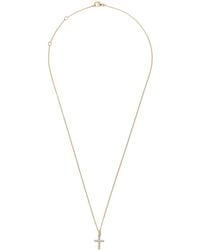David Yurman - 18Kt Cable Collectibles Cross Diamond Necklace - Lyst