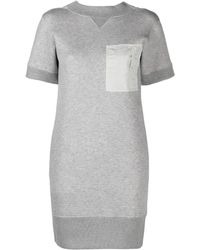 Sacai - Short-sleeve Cotton Dress - Lyst