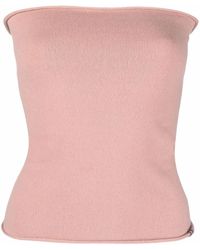 Extreme Cashmere - Knitted Cashmere-blend Tube Top - Lyst