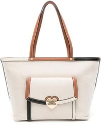 Love Moschino - キャンバス ハンドバッグ - Lyst