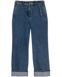 3.1 Phillip Lim - Belted Flared Cotton Jeans - Lyst