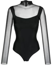 Atu Body Couture - Semi-Sheer Bodysuit - Lyst