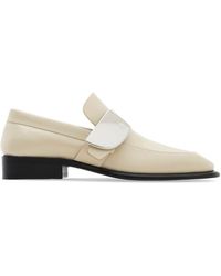 Burberry - Shield Leather Loafers - Lyst