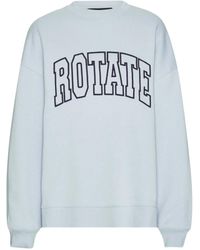 ROTATE BIRGER CHRISTENSEN - Embroidered-Logo Sweatshirt - Lyst