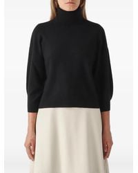 Max Mara - Break Roll-Neck Three-Quarter-Sleeve Sweater - Lyst