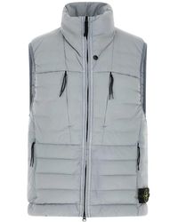 Stone Island - Quilted Badge Logo Vest - Lyst