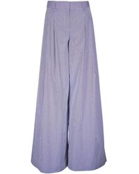 Twp - Striped Pleated Palazzo Pants - Lyst