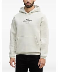Alpha Industries - Return To Base Hooded Sweatshirt - Lyst