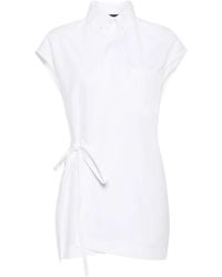 Fabiana Filippi - Tie-Fastening Cotton Shirt - Lyst