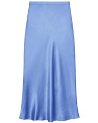 Anine Bing - Bar Silk Skirt - Lyst