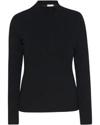 Rosetta Getty - Zip-Up Turtleneck Sweater - Lyst