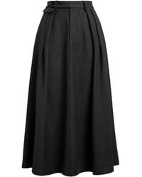 Ralph Lauren - Jupe Mi-Longue Evilyn À Design Plissé - Lyst