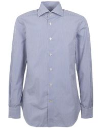 Kiton - Striped Long-Sleeve Shirt - Lyst