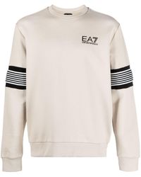 EA7 - Sweat en jersey à logo imprimé - Lyst