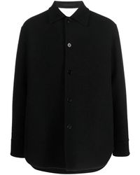 Jil Sander - Button-Up Wool Shirt Jacket - Lyst